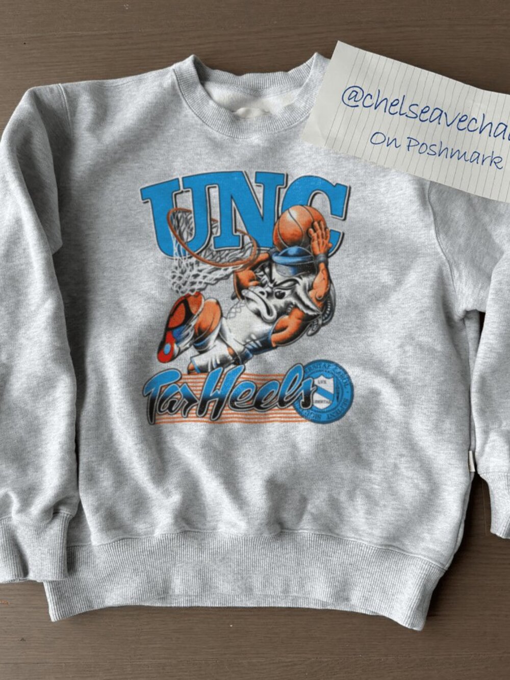 Vintage UNC Tar Heels Looney Tunes Sweatshirt, North Carolina Tar Heels Shirt